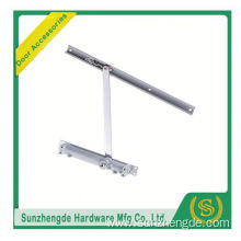 SZD SDC-004 Aluminum alloy silver door closer pistons pitch at 90 degree